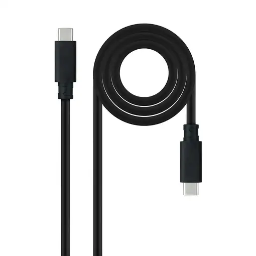 Nanocable Cable USB 3.1 Gen2 10Gbps 5A, 4K/60Hz, USB-C/M-USB-C/M, Negro, 1.5 m