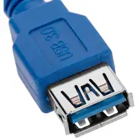 Techly 0.5m USB 3.0 A M/F cable USB USB 3.2 Gen 1 (3.1 Gen 1) 0,5 m USB A Azul