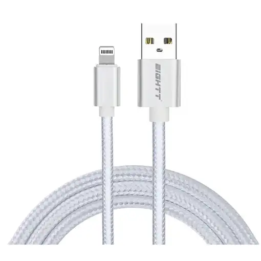 Eightt ECI-2S cable de conector Lightning 1 m Plata