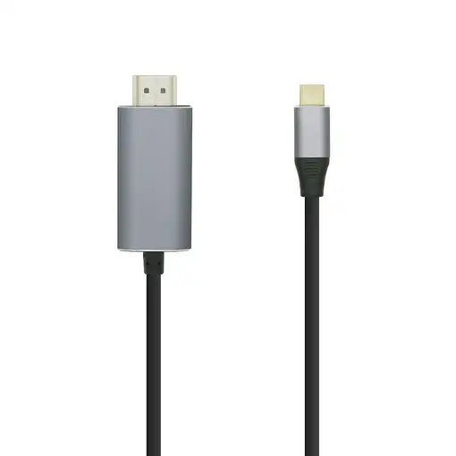 AISENS Cable conversor USB-C a HDMI 4K@60HZ, USB-C/M-HDMI/M, Negro, 1.8m