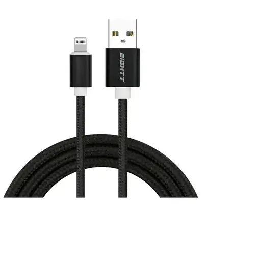Eightt ECI-2B-2M cable de conector Lightning Negro