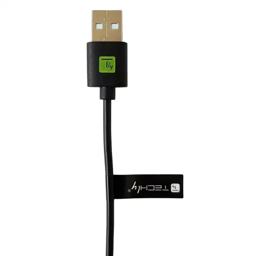 Techly ICOC MUSB20-CMAM01T cable USB USB 2.0 0,1 m USB A USB C Negro