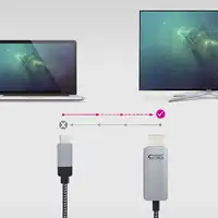 Nanocable 10.15.5103 adaptador de cable de vídeo 3 m USB Tipo C HDMI Aluminio, Neg