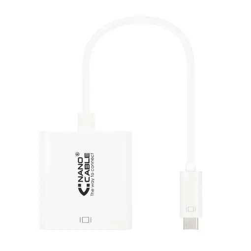 Nanocable CONVERSOR USB-C A DVI-D, 15 CM