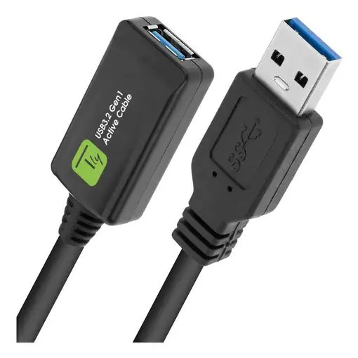 Techly ICUR3050G cable USB USB 3.2 Gen 1 (3.1 Gen 1) 5 m USB A Negro