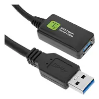 Techly ICUR3050G cable USB USB 3.2 Gen 1 (3.1 Gen 1) 5 m USB A Negro