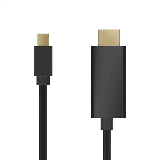 AISENS CABLE CONVERSOR MINI DP A HDMI, MINI DP/M-HDMI/M, NEGRO, 2.0M