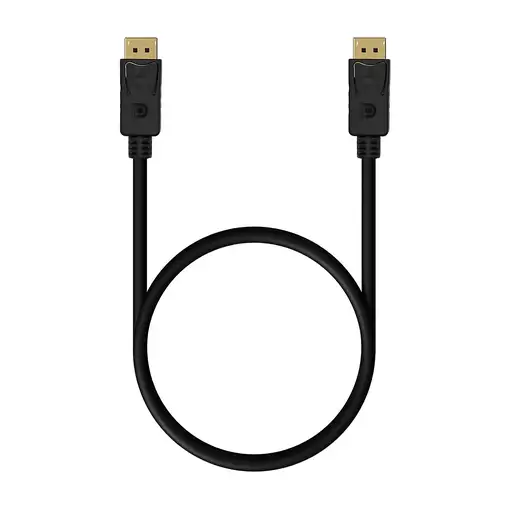 AISENS Cable DISPLAYPORT V1.2 4K@60Hz, DP/M-DP/M, Negro, 0.5M