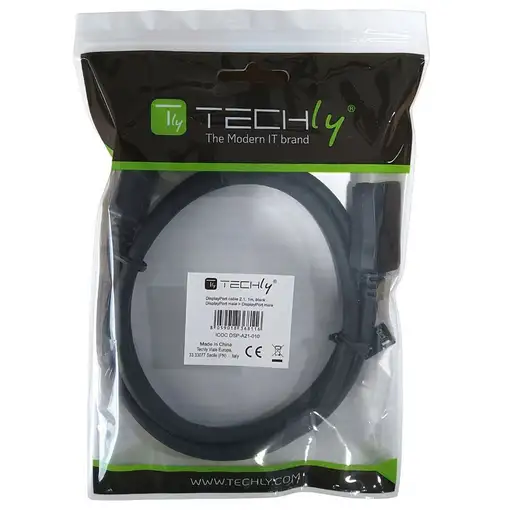 Techly ICOC DSP-A21-050 5 m DisplayPort Negro