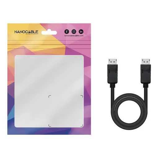 Nanocable Cable DisplayPort 1.2 CCS, DP/M - DP/M, Negro, 2.0 m