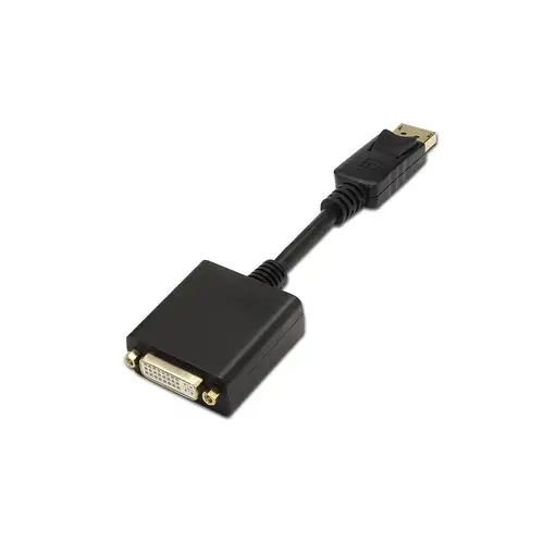 AISENS A125-0133 adaptador de cable de vídeo 0,15 m DisplayPort DVI Negro