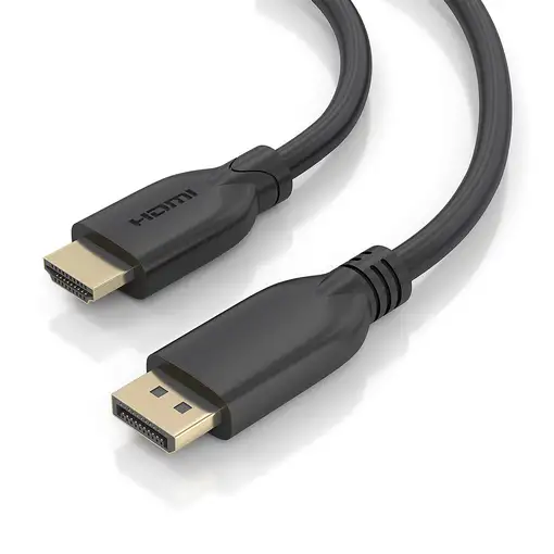 AISENS A125-0920 adaptador de cable de vídeo 5 m DisplayPort HDMI Negro