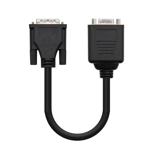 Nanocable 10.15.1950 adaptador de cable de vídeo 0,2 m DVI 2 x VGA (D-Sub) Negro
