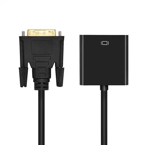 AISENS CONVERSOR DVI-D A VGA, 24+1/M-HDB15/H, NEGRO, 10CM