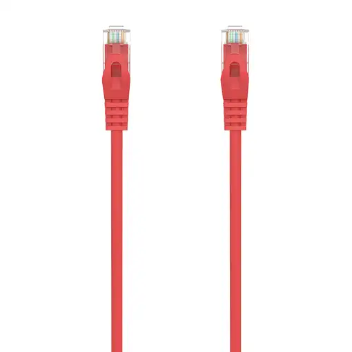 AISENS Cable de Red Latiguillo RJ45 LSZH Cat.6A 500 Mhz UTP AWG24, Rojo, 3.0M