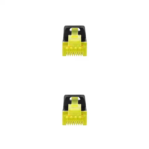 Nanocable Cable de red latiguillo RJ45 LSZH Cat.6A SFTP AWG26, Negro, 0.5m