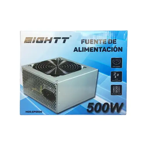 Eightt EPS500 unidad de fuente de alimentación 500 W 20+4 pin ATX Gris