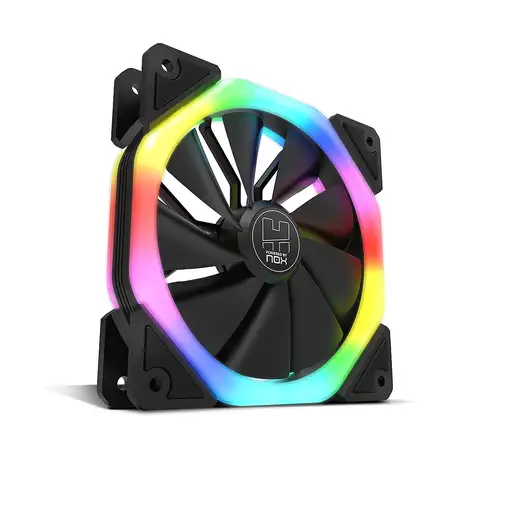 NOX Hummer S-Fan Carcasa del ordenador Ventilador 12 cm Negro