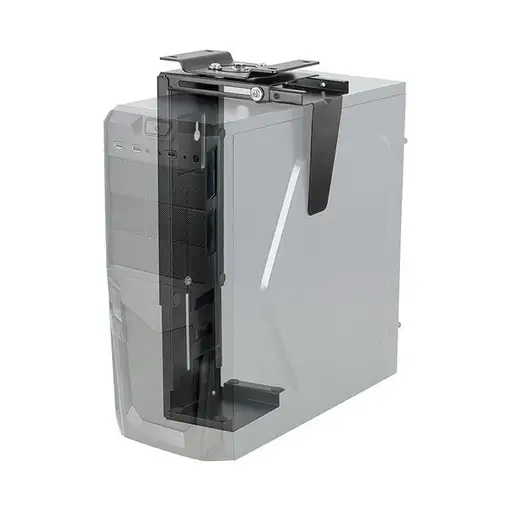 Techly ICA-CS 66 soporte de CPU Soporte para instalación de CPU bajo mesa Negro