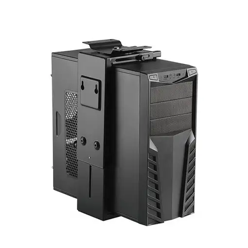 Techly ICA-CS 66 soporte de CPU Soporte para instalación de CPU bajo mesa Negro