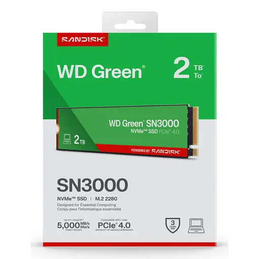 Western Digital Green WD SN3000 NVMe 2 TB M.2 PCI Express 4.0