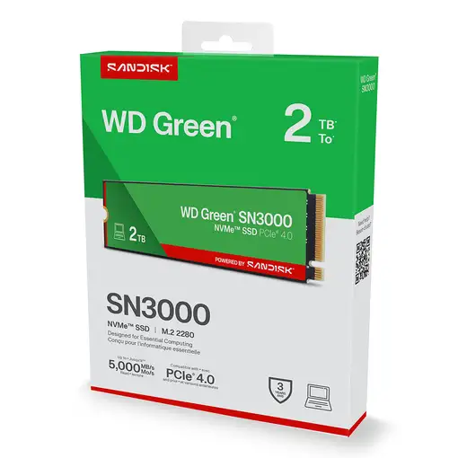 Western Digital Green WD SN3000 NVMe 2 TB M.2 PCI Express 4.0