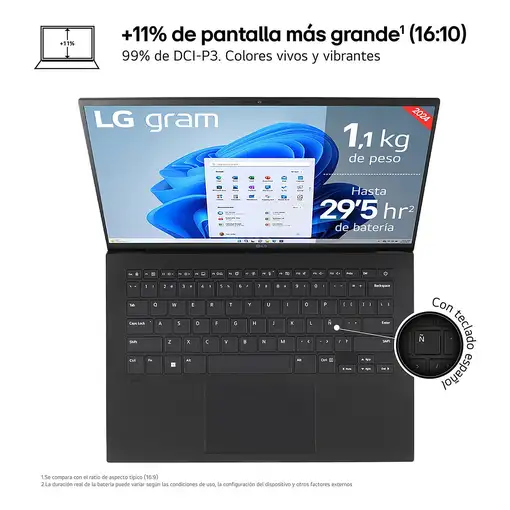LG Gram 14Z90S Intel Core Ultra 5 125H Portátil 35,6 cm (14") WUXGA 16 GB LPDDR5-S