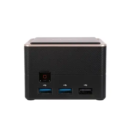 ECS LIVA Q3 Plus AMD Ryzen Embedded V1000 V1605B 8 GB DDR4-SDRAM 128 GB eMMC Mini