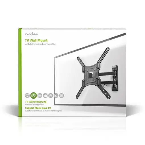 Nedis TVWM1530BK soporte para TV 139,7 cm (55'') Negro