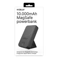 Celly MAGPBW10000BK batería externa 10000 mAh Cargador inalámbrico Negro