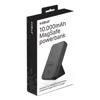 Celly MAGPBW10000BK batería externa 10000 mAh Cargador inalámbrico Negro