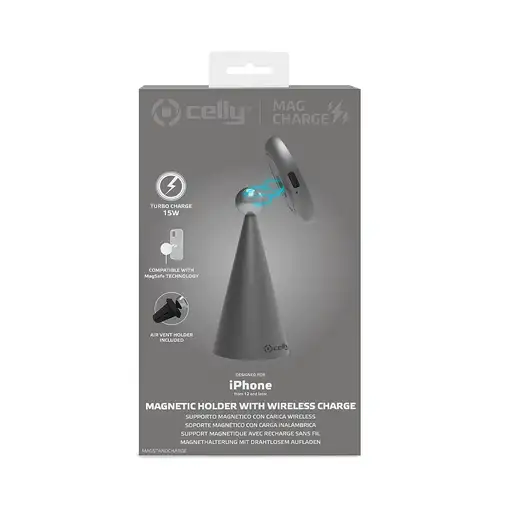 Celly MAGSTANDCHARGE cargador de dispositivo móvil Smartphone Plata USB Cargador i