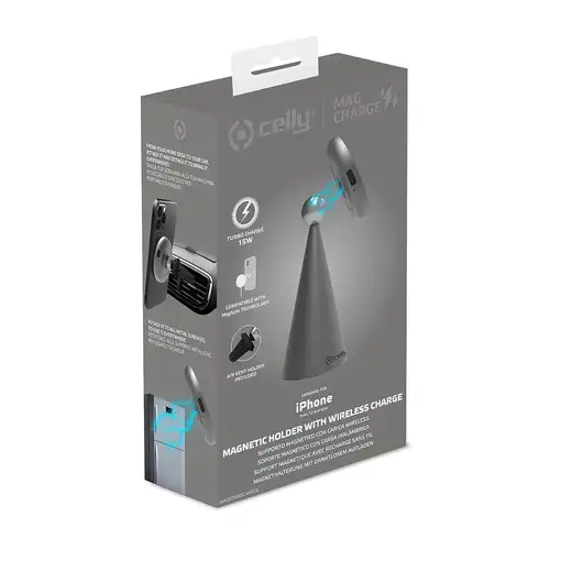 Celly MAGSTANDCHARGE cargador de dispositivo móvil Smartphone Plata USB Cargador i