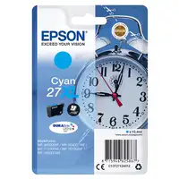 Epson Alarm clock Singlepack Cyan 27XL DURABrite Ultra Ink