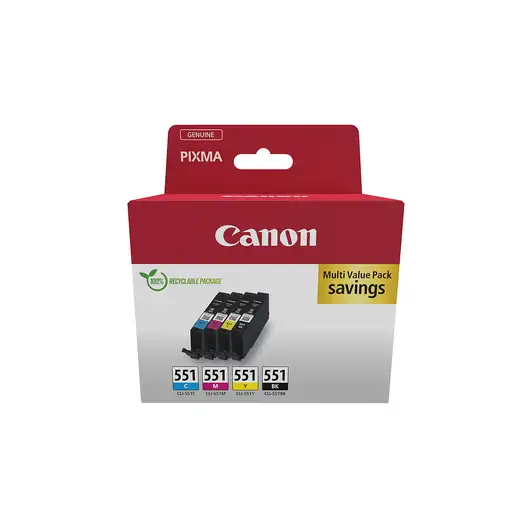 Canon 6509B016 cartucho de tinta 4 pieza(s) Original Negro, Cian, Magenta, Amarill
