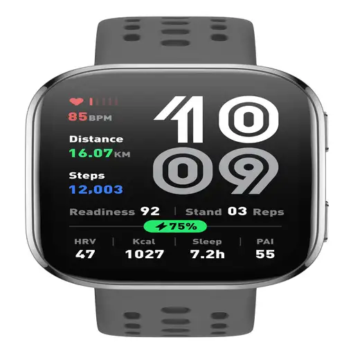 Amazfit Bip 6 Charcoal 5 cm (1.97") AMOLED Digital 390 x 450 Pixeles Pantalla táct