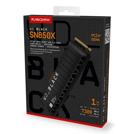 Western Digital Black WD_BLACK SN850X NVMe 1 TB M.2 PCI Express 4.0