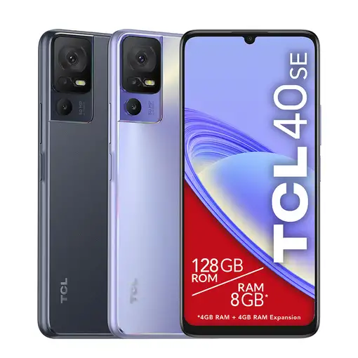 Smartphone TCL 40 SE 17,1 cm (6.75'') 4G 5010 mAh 128GB/4GB RAM purpura TCL
