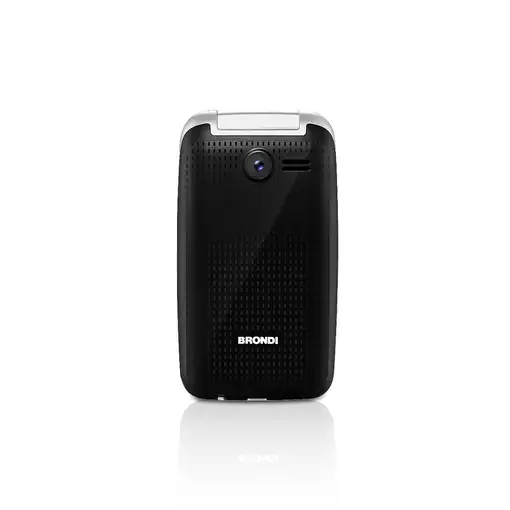 Brondi Contender 7,62 cm (3") Negro Teléfono para personas mayores