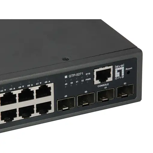 LevelOne GTP-5271 switch Gestionado L3 Gigabit Ethernet (10/100/1000) Energía sobr