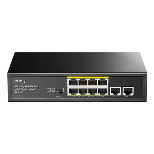 Cudy GS1010P switch Gigabit Ethernet (10/100/1000) Energía sobre Ethernet (PoE) Mo