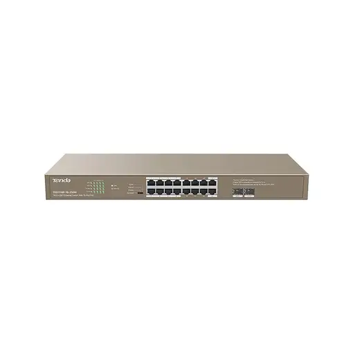 Tenda TEG1118P-16-250W switch No administrado Gigabit Ethernet (10/100/1000) Energ