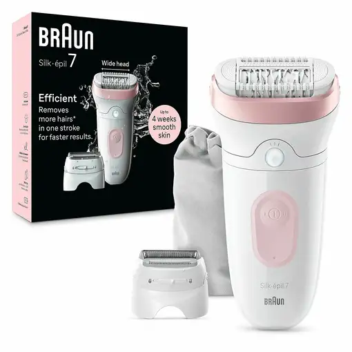 Braun Silk-épil 7 7-030 40 pinzas Rosa, Blanco
