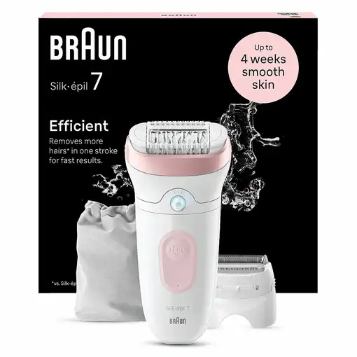 Braun Silk-épil 7 7-030 40 pinzas Rosa, Blanco
