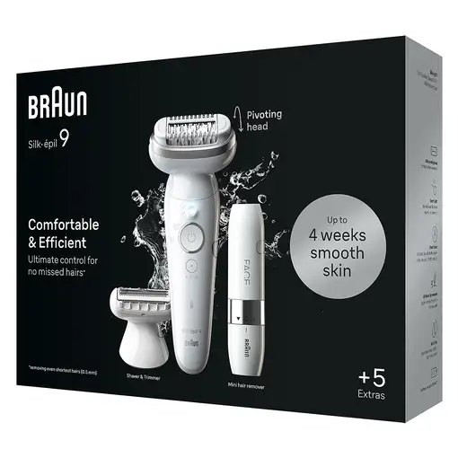 Braun Silk-épil 9 9-341 depiladora 40 pinzas Blanco