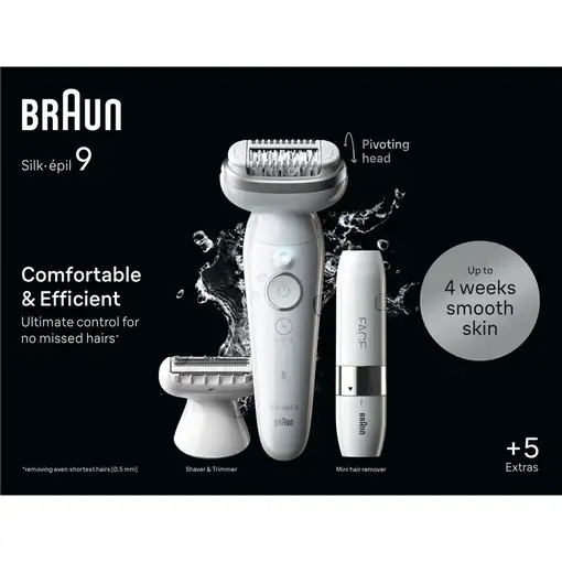 Braun Silk-épil 9 9-341 depiladora 40 pinzas Blanco