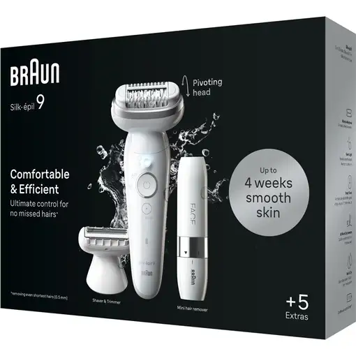 Braun Silk-épil 9 9-341 depiladora 40 pinzas Blanco