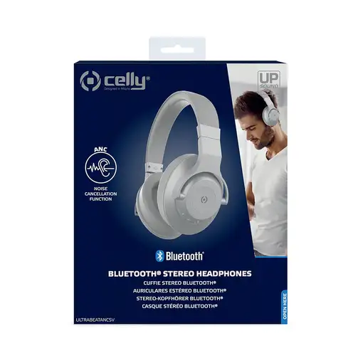 Celly ULTRABEAT ANC Auriculares Inalámbrico y alámbrico Diadema Llamadas/Música Bl