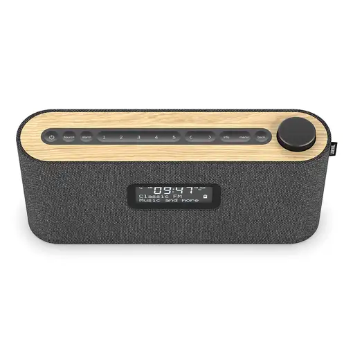 Loewe Radio. Frequency Portátil Digital Gris, Madera