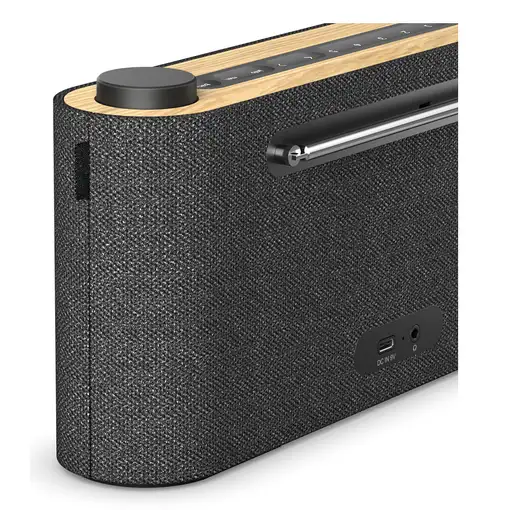 Loewe Radio. Frequency Portátil Digital Gris, Madera